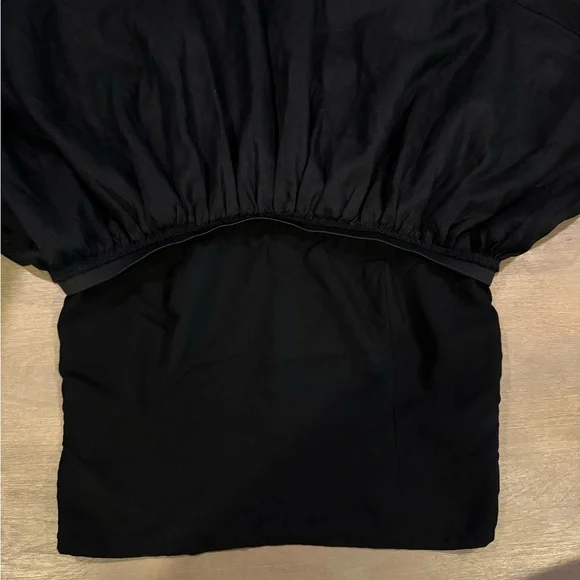 Reformation Carina Linen Top In Black - Picture 3 of 3